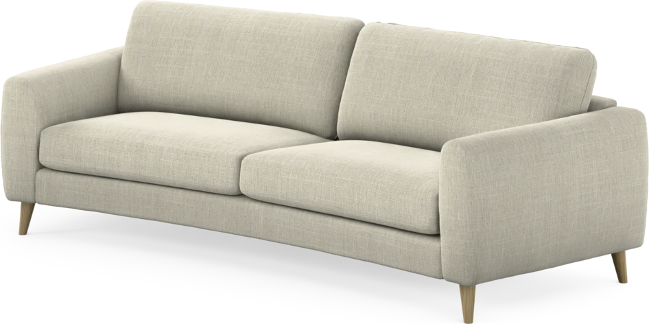 Bridge - 3-sits soffa svängd - Beige