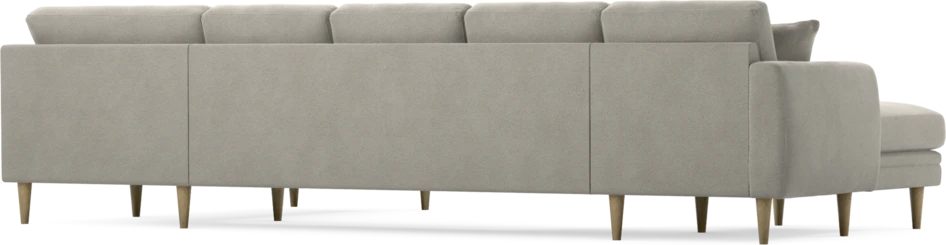 Eden - 3-sits soffa med schäslong vänster och divan höger - Grå