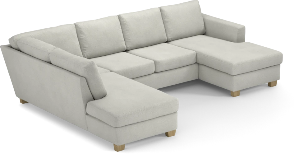 Friday - 3-sits soffa med divan vänster och schäslong höger - Vit
