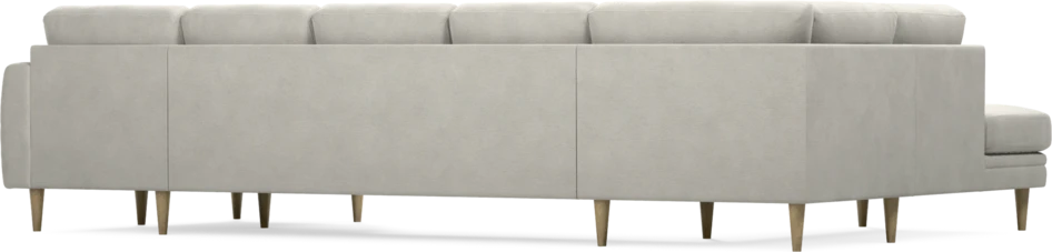 Eden - 3-sits soffa med divan vänster och schäslong höger - Grå