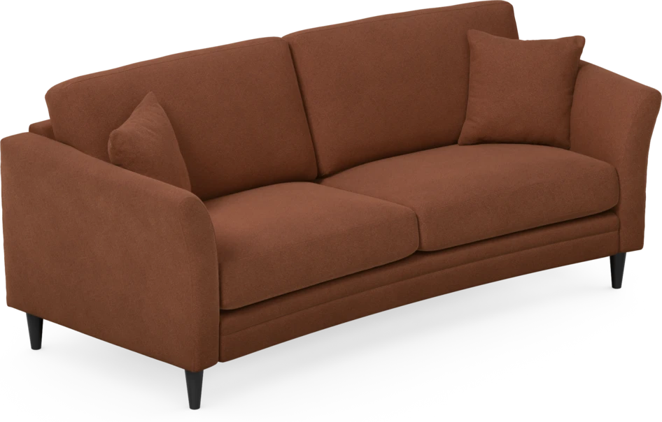 Eden - 2,5-sits soffa svängd - Orange