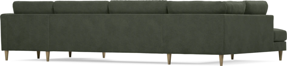 Bridge - 3-sits soffa med divan vänster och schäslong höger - Grön