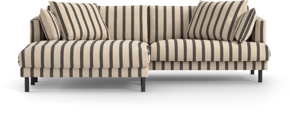 Harper - 4-sits med schäslong XL vänster - Flerfärgad