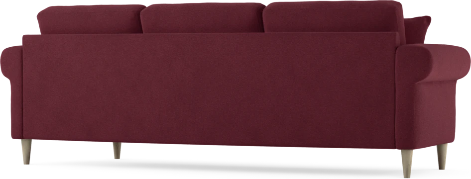 Eden - 3-sits soffa svängd - Röd