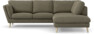 Madison - 2-sits soffa med divan höger - Brun