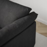 Cherrie - 3-sits soffa med kappa - Svart