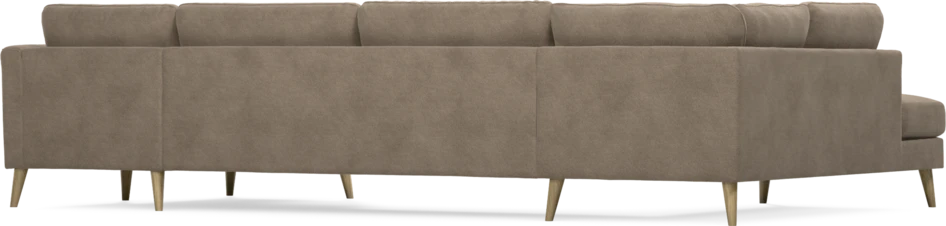 Bridge - 3-sits soffa med divan vänster och schäslong höger - Brun