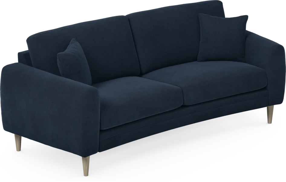 Eden - 2,5-sits soffa svängd - Blå