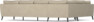 County - Hörnsoffa, 2+3-sits - Beige