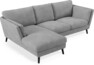 Madison Lux - 2-sits soffa med schäslong vänster - Vit