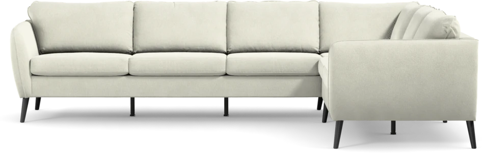 County - Hörnsoffa, 3+2-sits - Vit