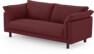 Cherrie - 2,5-sits soffa, hel dyna, fast klädsel - Röd