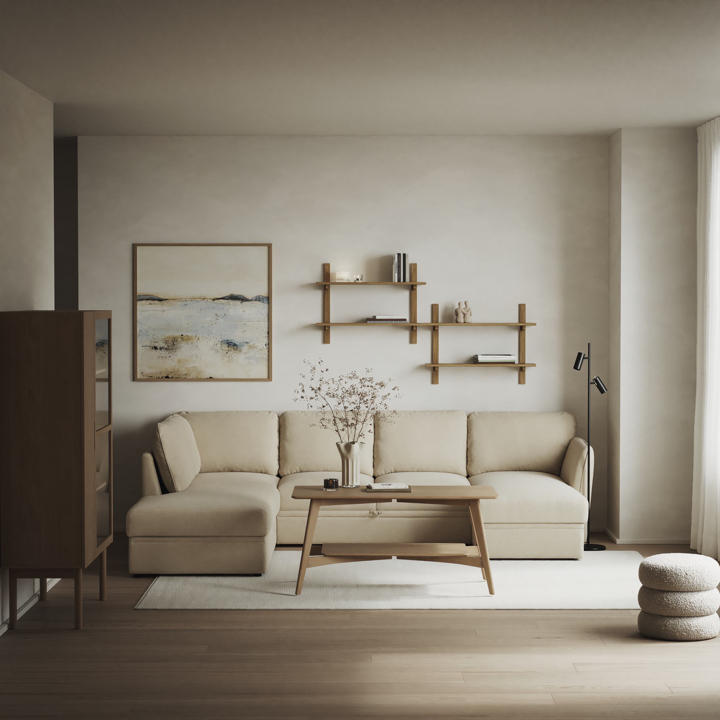 Öland - Bäddsoffa med divan vänster och schäslong höger - inspiration