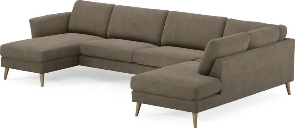 Bridge - 3-sits soffa med schäslong vänster och divan höger - Beige