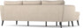 County - 3-sits soffa med flyttbar schäslong - Beige