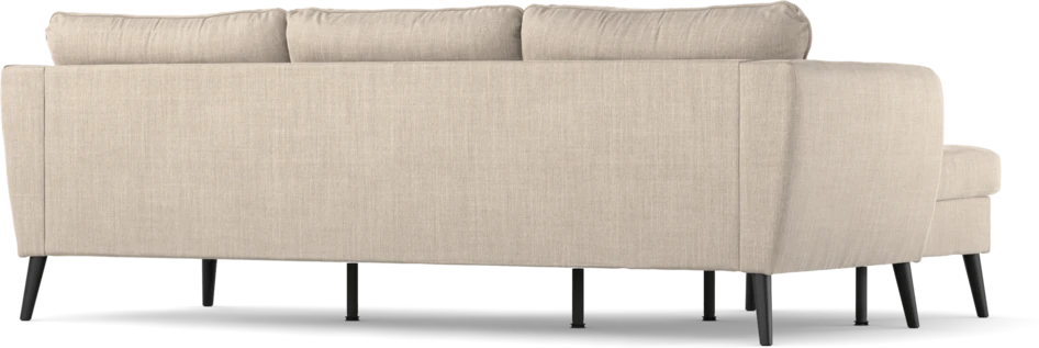 County - 3-sits soffa med flyttbar schäslong - Beige