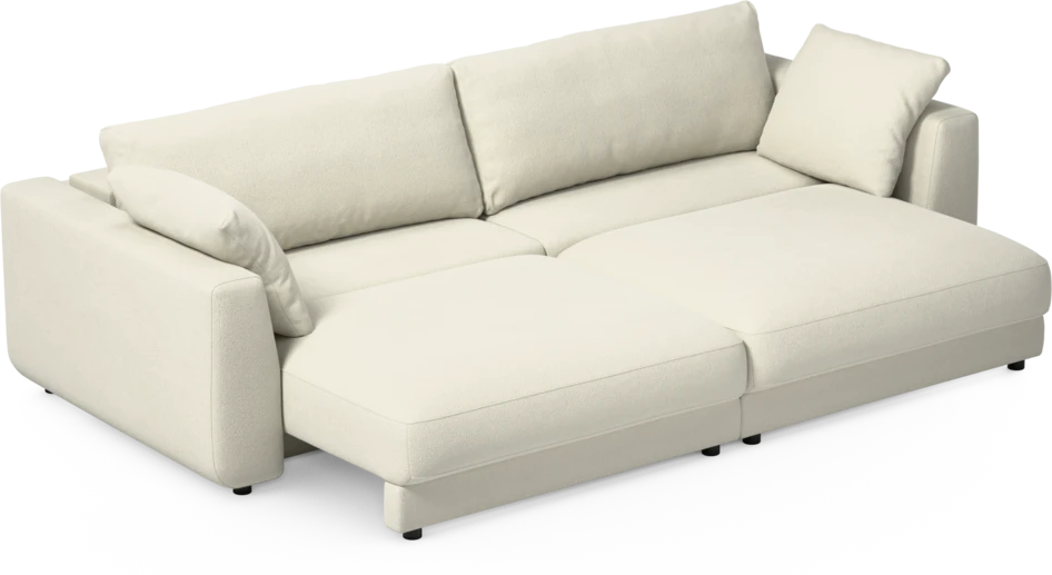 Amie - Bäddsoffa 4-sits - Vit