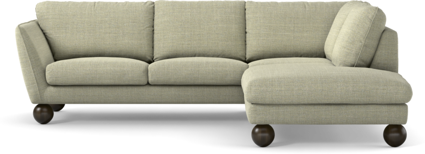 Madison Lux - 2-sits soffa med divan höger - Grön