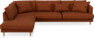 Harper - 3-sits soffa med divan vänster - Orange