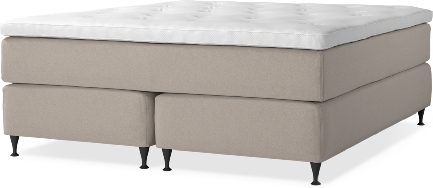 Delux Dream - Kontinentalsäng, dubbelsäng med bäddmadrass - Beige