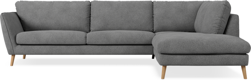 Madison Lux - 3-sits soffa med divan höger - Vit