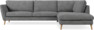 Madison Lux - 3-sits soffa med divan höger - Vit
