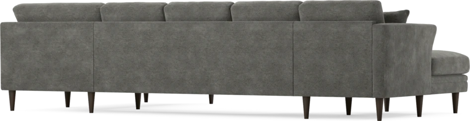 Eden - 3-sits soffa med schäslong vänster och divan höger - Grå