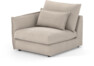 Pieces - 1-sits med armstöd vänster - Beige
