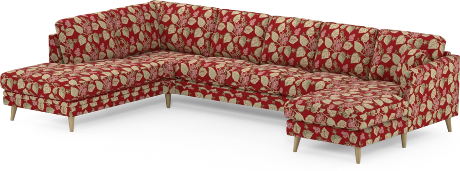 Eden - 3-sits soffa med divan vänster och schäslong höger - Flerfärgad