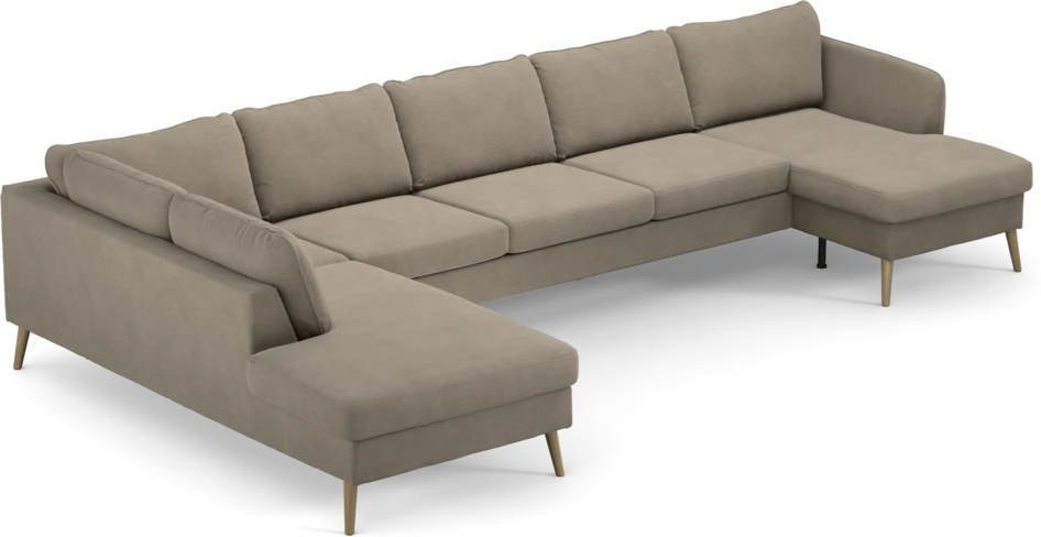 County - 4-sits soffa med divan vänster och schäslong höger - Beige