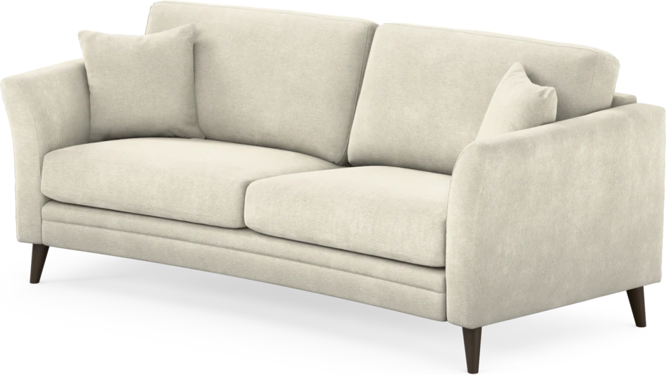Eden - 2,5-sits soffa svängd - Vit