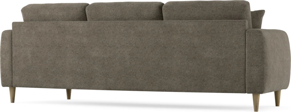 Eden - 3-sits soffa svängd - Brun