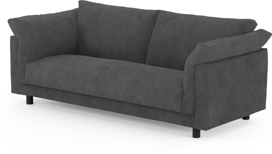 Cherrie - 2,5-sits soffa, hel dyna, fast klädsel - Grön