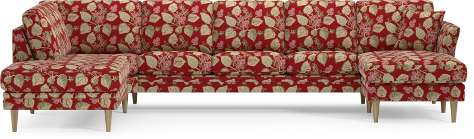 Eden - 3-sits soffa med divan vänster och schäslong höger - Flerfärgad