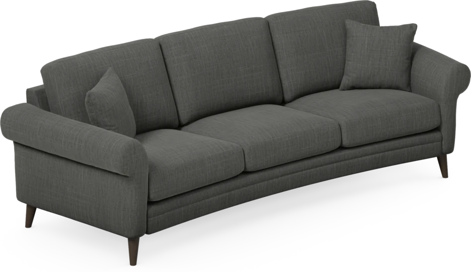 Eden - 3-sits soffa svängd - Grå