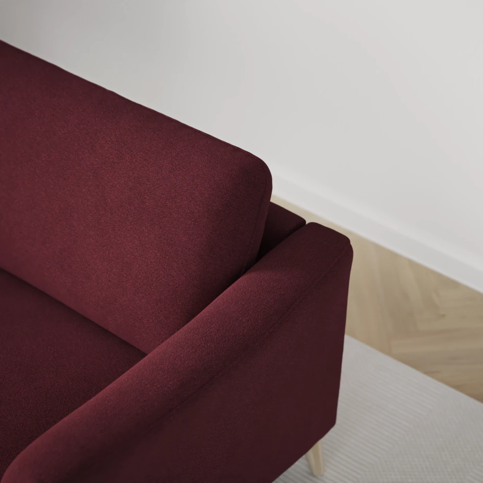 Bridge - 3-sits soffa svängd - Röd