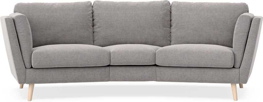 Madison - 3-sits soffa svängd, 70 cm - Grå