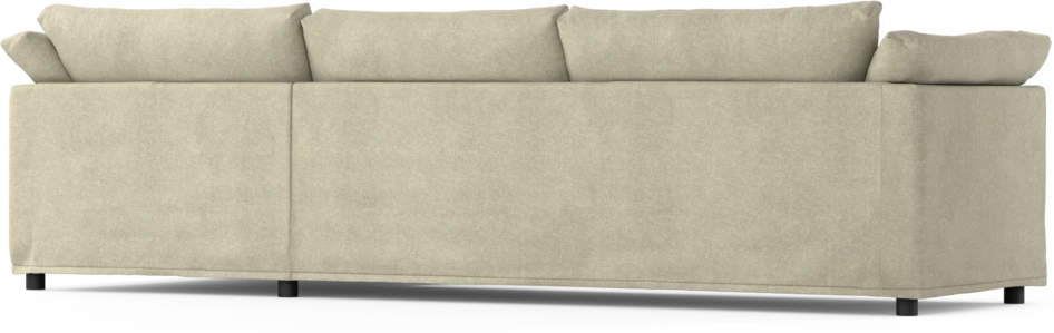 Cherrie - 3-sits soffa med schäslong höger, med kappa - Beige