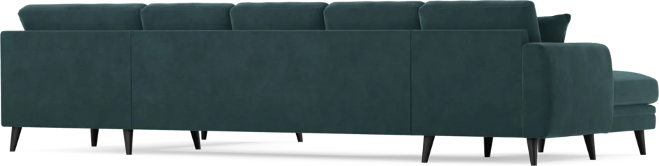 Eden - 3-sits soffa med schäslong vänster och divan höger - Blå