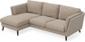 Madison Lux - 2-sits soffa med schäslong vänster - Beige