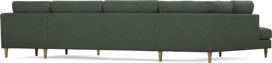 Bridge - 3-sits soffa med divan vänster och schäslong höger - Grön