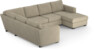 Friday - Hörnsoffa, 2+3-sits med schäslong höger - Beige