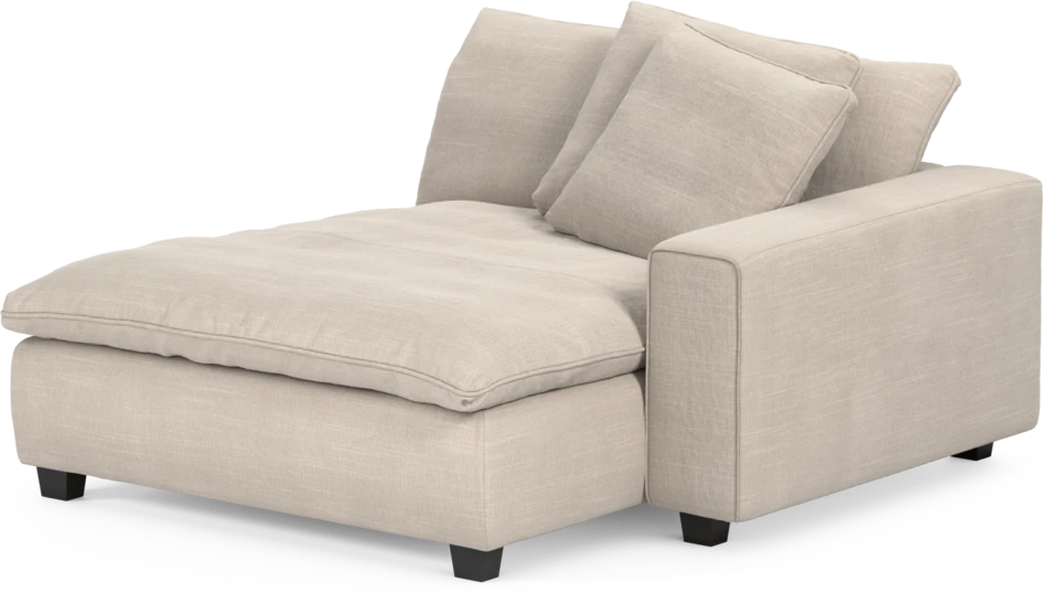 Bellora - Schäslong XL med armstöd höger - Beige