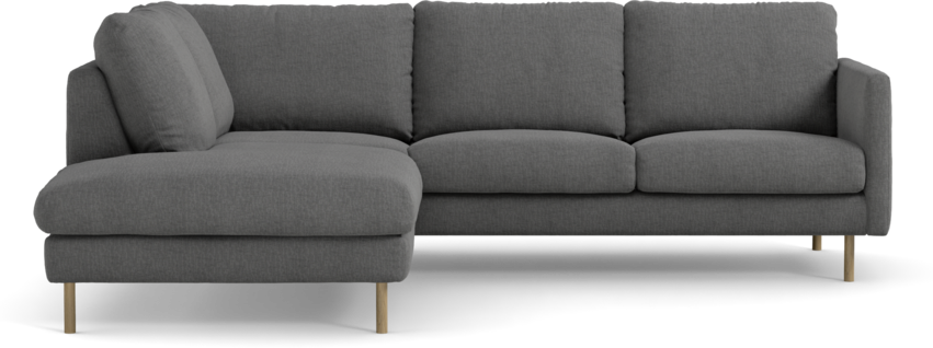 Madison Lux - 2-sits soffa med divan vänster - Grå