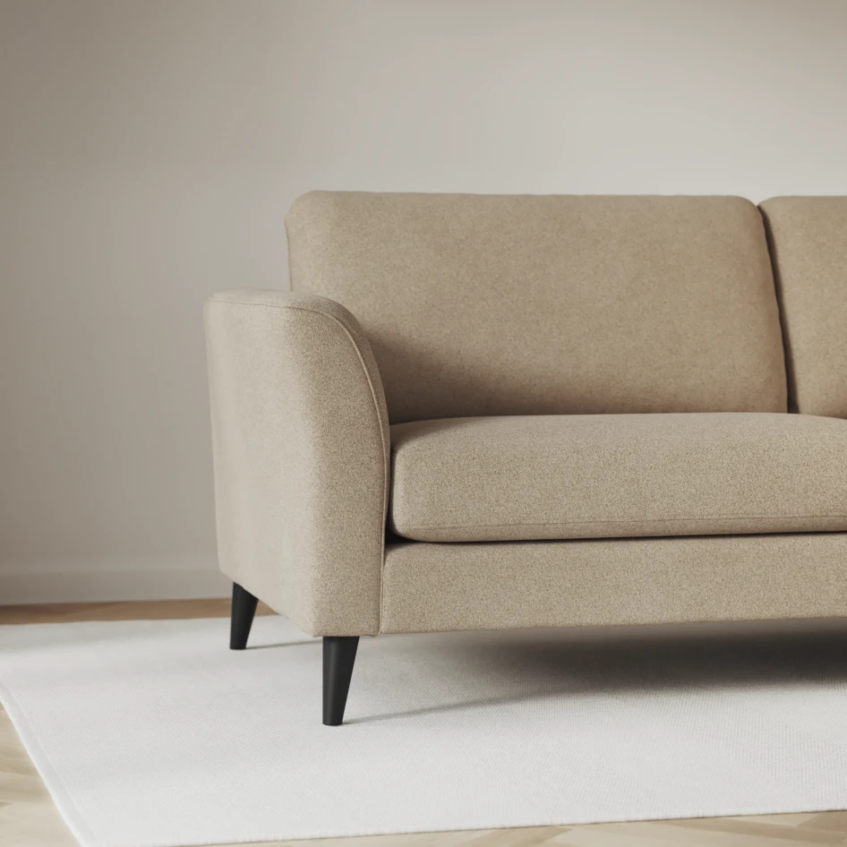 Bridge - 3-sits soffa med schäslong vänster och divan höger - Beige