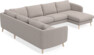 Madison - Hörnsoffa med schäslong höger - Beige