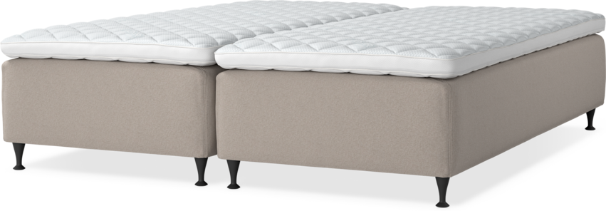 Delux Dream - Ramsäng, dubbelsäng med bäddmadrass - Beige