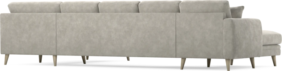 Eden - 3-sits soffa med schäslong vänster och divan höger - Grå