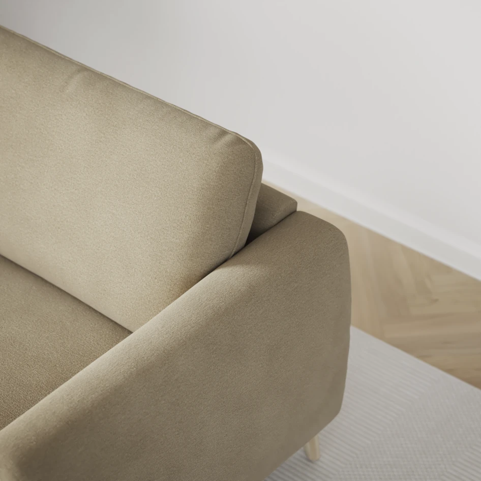 Bridge - 3-sits soffa med schäslong vänster och divan höger - Beige
