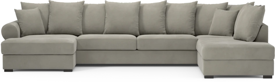 Town - 3-sits soffa med divan höger och schäslong vänster - Grå